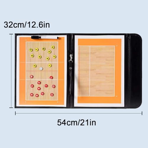 Magnetic Volleyball Lineup Board, Volleyball Coaching Clipboard, Volleyball Dry Erase Whiteboard Strategy Marker Board Training Equipment