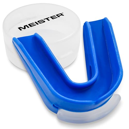 Meister Moldable Double Mouth Guard w/Case - Blue - color: Blue
