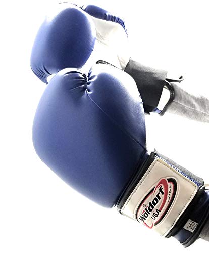 Boxing Gloves Kickboxing Blue in Vinyl, Kickboxing, Grappling, Sparring Gloves, Fighting Gloves, Muay Thai Training Gloves, Punching Gloves 6oz