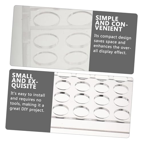 STOBAZA 4pcs -Slot Acrylic Test Tube Holder Stand Preroll Tubes for Laboratory