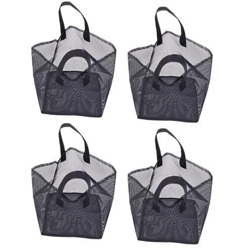 4PCS Aquatic Plant Pots, Reusable PVC Pond Planting Bags with Sturdy Handles, Aquatic Plant Baskets, Grow Bags for Island Live Aquarium Flowers, Convenient to Storage (Square) - size: Square