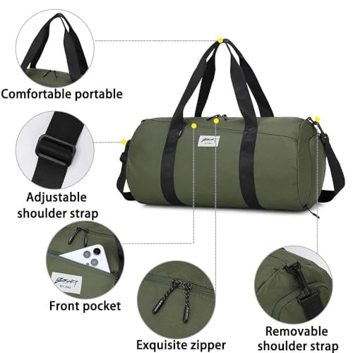 BESMART Gym Bags for Men with Side Pocket,38L Large Sports Gym Duffle Bag - color: Black