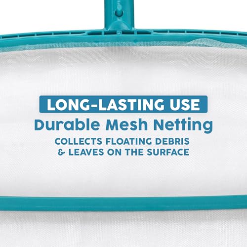 Bestway Pool Leaf Skimmer, AquaNet Mesh Net for Large Debris and Leaves, Cleaning Tool for In-Ground & Above Ground Pool Maintenance- Net Only
