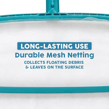Bestway Pool Leaf Skimmer, AquaNet Mesh Net for Large Debris and Leaves, Cleaning Tool for In-Ground & Above Ground Pool Maintenance- Net Only