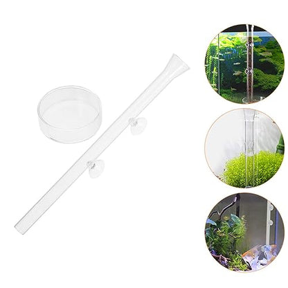 LIOOBO 1set Fish Feeder Transparent Shrimp Device for Fish Tank Multi-Functional Aquarium Supplies Box