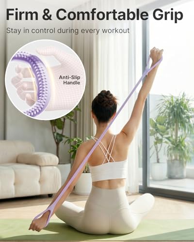 YOTTOY Figure 8 Resistance Band, Elastic Resistance Band - color: 20lb Purple