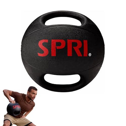 SPRI Medicine Ball with Handles - size: 10 LB