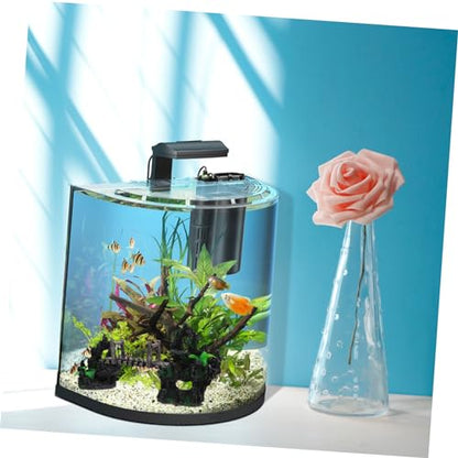 Aquarium Suspension Bridge Decor Lifelike Resin Rockery Adornment Fish Tank Landscaping Statue Unique Aquarium Decoration for Home Office Creative Underwater