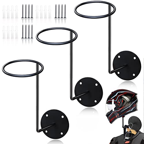 HAINANSTRY Helmet Wall Mount 3Pack, Helmet Holder, Helmet Hanger - style: 3 Helmet Hanger
