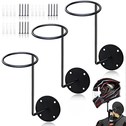 HAINANSTRY Helmet Wall Mount 3Pack, Helmet Holder, Helmet Hanger - style: 3 Helmet Hanger