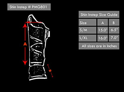 Strike Shin Instep - Boxing MMA Muay Thai Karate Training Protection - color: Black, size: Small-Medium