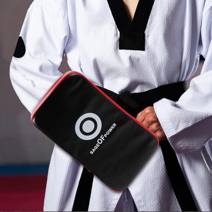 Lurrose Taekwondo Kick Shield Curved Pu Punching Pad Lightweight Portable Kickboxing Training Equipment for Adults, High Density Epe Material for Home Gym Use
