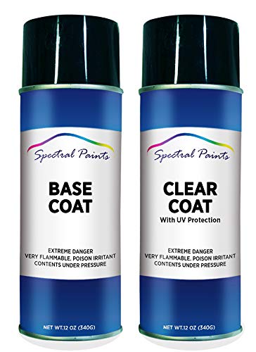 Spectral Paints Compatible/Replacement for Fiat 619A Prata Bari Metallic - Aerosol Touch-Up Spray Paint & Clear - style: Touch-Up Spray Paint & Clear