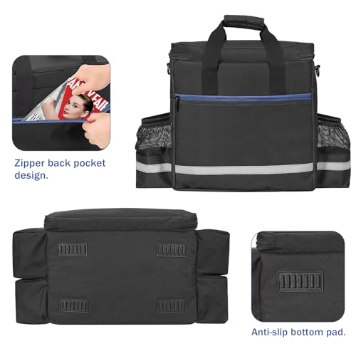 ORKELS Propane Heater Carrying Case for Mr. Heater MH18B & Big Buddy, with Multiple Pockets & Anti-slip Bottom for Camping, RV Travel, Ice Fishing, Bag Only