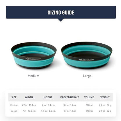 Sea to Summit Frontier Ultralight Collapsible Bowl, Medium (23 fl oz), Puffins Bill Orange - color: Puffins Bill Orange, style: Medium