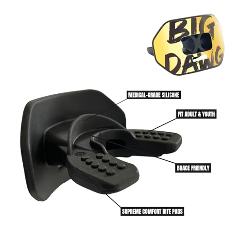 O Shield Vortex Graphic Football Mouth Guard, Big DAWG - color: Big Dawg