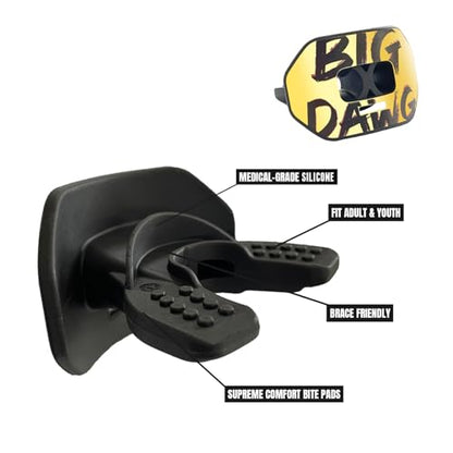 O Shield Vortex Graphic Football Mouth Guard, Big DAWG - color: Big Dawg