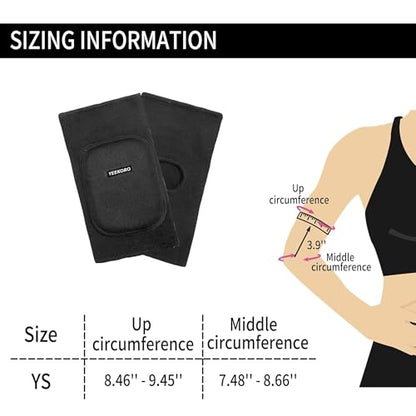 Kids Elbow Pads, Breathable Elbow Protector for Boys Girls - size: YS