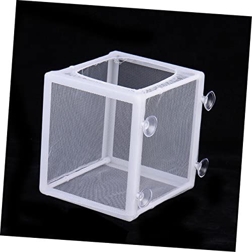 LIOOBO Incubation Net Net Water Aquarium Suction Fish Isolation Breed Tank Separator Fish Tanks Breeding Hatchery Small Incubator Cup White