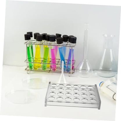 STOBAZA 4pcs -Slot Acrylic Test Tube Holder Stand Preroll Tubes for Laboratory