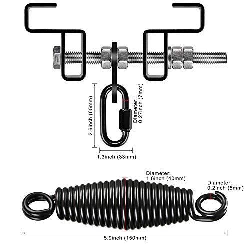 Dolibest Heavy Bag Hanger Bundle: Wall Ceiling Mount Hook with 360° Rotation & Heavy Duty I-Beam Hanger for Boxing, Muay Thai Training, and More (600 LB Capacity)