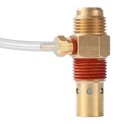 4PC Air Compressor Replacement Parts Brass 1/2" flare x 1/2 Inch MNPT Compressor in Tank Check Valve Kit with Three Different Unloader Tube Fittings 20 SCFM
