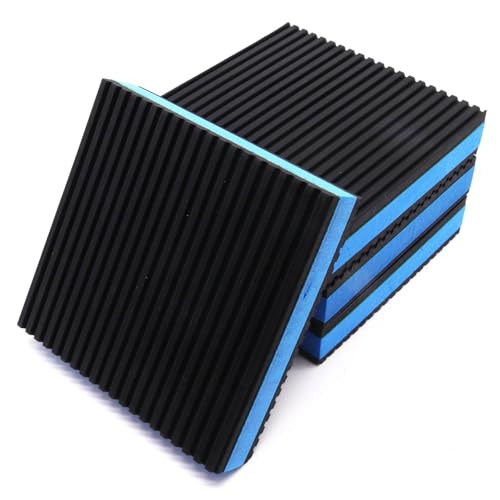 4 Pack 4"x4"x7/8" Rubber Anti Vibration Pads for Washing Machine, Heavy Duty EVA Mechanical Vibration Isolation Pads for Washer, Dryer, Treadmill, Dryer Air Conditioner - size: 4" x 4" x 7/8"