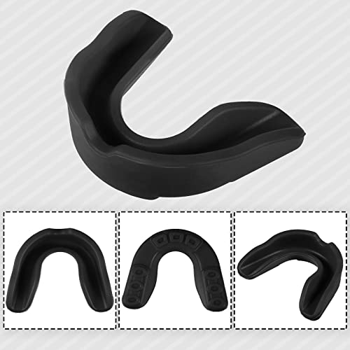 Frienda 50 Pcs Youth Football Mouth Guards Bulk Mouthpiece - color: White, Black