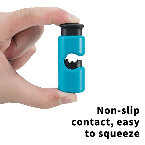 24 Pcs Bread Bag Clips Value Set Grade Food Bag Squeeze Clips Food Fruit Bread Bag Cinch Non-Slip Grip Sealer Rubber Pads or Lid on Bottom, Easy To Squeeze Lock Release, 12 Blue & 12 Red Clips - color: 24pcs
