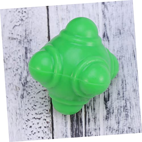 BESPORTBLE 3pcs Fitness Reaction Soccer Training Equipment Reaction Football Agility Bounce Training Balls Football - color: Green, size: Medium