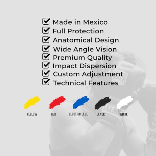 CLETO REYES Boxing Headgear with Cheek Protection for Men and Women, Protective Head Guard Face Saver, Sparring Fighting - color: YELLOW, size: Large