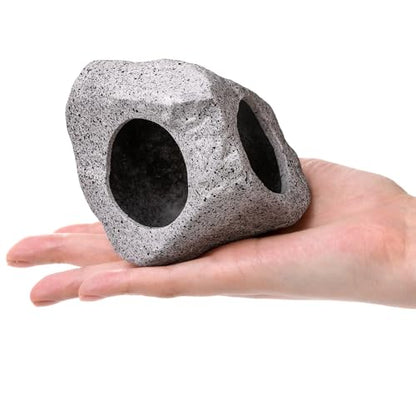 6 Pack Aquarium Decoration Rock Caves, Betta Fish Tank Hideaway, Hideout Stones House Decor for Cichlid Shrimp Territorial Fish Hiding Breeding Spawning, Fish Tank Ornaments