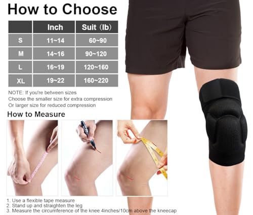 SUJAYU 2 Pack Turtle Volleyball Knee Pads for Women Men Wrestling Knee Pads Wrestling Gear, Crash Pad Snowboarding Gear Knee Protector Soft Knee Pad for Work (X-Large) - size: X-Large
