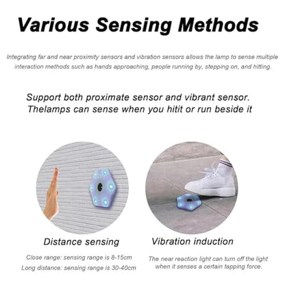 TsoLay Reaction Training Lights Kit, Hand-Eye Coordination Reflex Training Pods with App Control, 270° Wide-Angle Sensors, Smart Brightness for Speed, Agility, Reflex and Cognitive Drills