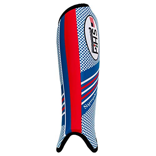 Field Hockey Shin Guards Force Symphony Colors White Blue Teal Blue Sizes Small Medium Large - size: Small, style: Symphony