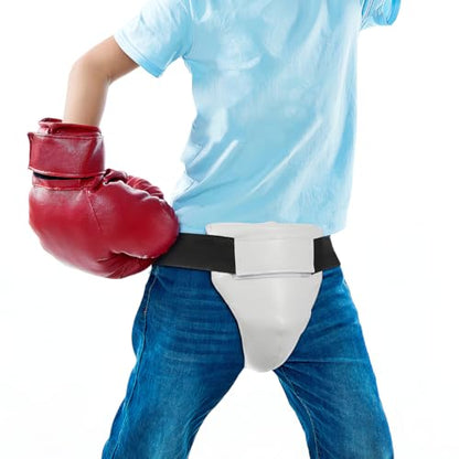 UPKOCH Youth Groin Protector for Boys 8-12, Adjustable Cup Guard | Boxing Groin Guard, Adjustable Support, For Martial Arts Training and Sparring