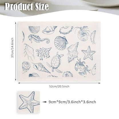 SUPERDANT 5PCS Marine Life Underglaze Paper Transfer Scallops Seahorses Turtles Transfer Paper for Clay Ceramic Porcelain Under Glaze Transfers for Pottery Enamel Decals Papers Handcrafted Gifts - style: Marine Life