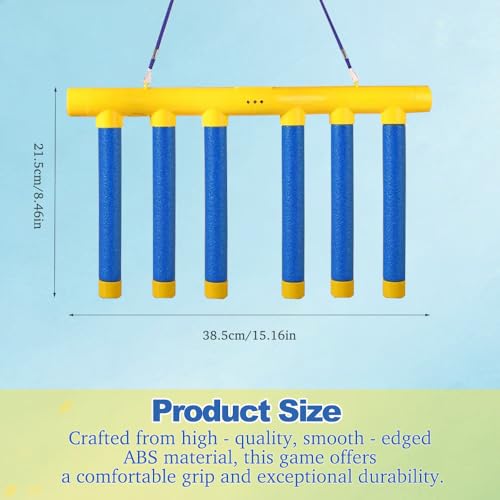 Reflective Drop Stick Challenge Game, Hand-Eye Coordination Reflex Training Toy with 3 Speed Modes, Interactive Catching Sticks Game