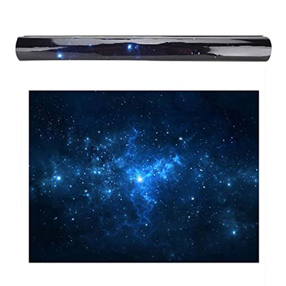 Fish Tank Background Poster, Aquarium Decoration Paper, PVC Adhesive Star Dust Backdrop for Fish Tank, Cichlid Decor, Accessories (122 * 61cm) - size: 122*61cm