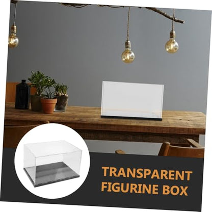 BESPORTBLE Figurine Model Rack Acrylic Storage Box Lids Boxing Gloves Display High-Definition Showcase Box
