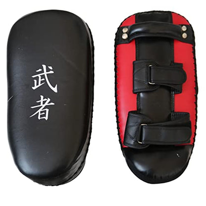 Muay Thai Pad Non-Kyokushin for Training, Curved Kickboxing Kicking Strike Shield, Coaching Kick Boxing, MMA, Martial Arts, Karate, Taekwondo, Punching, Foot, Knee, and Elbow Target