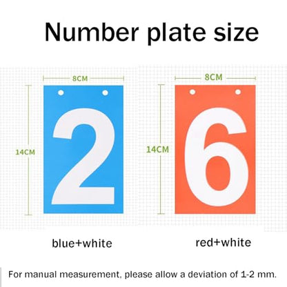 Basketball Game Scoreboard, 4/5/ 6 Digit, Portable/Flip, Reusable, Easy to Read+ Waterproof/Easy to Clean,not Take Up Space, for Soccer, Basketball, Baseball,6-digit - size: 6-digit