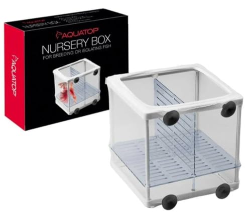 Aquatop Mesh Net Breeder Box for Aquarium Fish Tanks, 5.5x6x6 inch, NSB-01