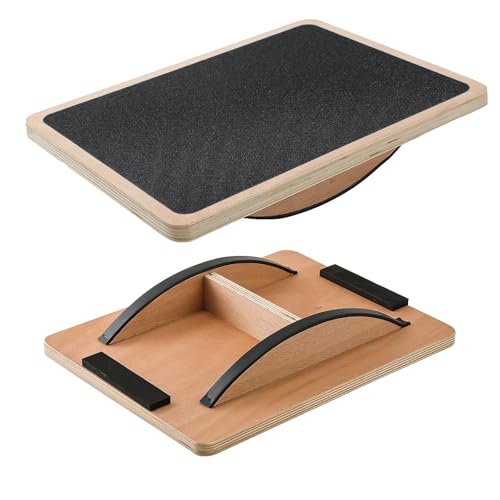 Juoe Balance Board Wobble Board,Balance Toys for Physical Therapy - color: Black