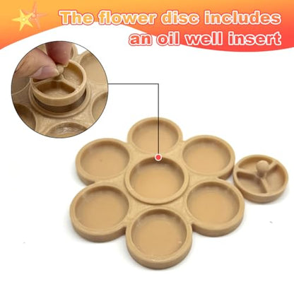 2 Pcs Hermit Crab Food Dish, 9 Grids Food & Water Bowl, Hermit Crab Tank Accessories