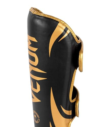 Venum Challenger Standup Shin Guards - color: Black/Gold, size: X-Large