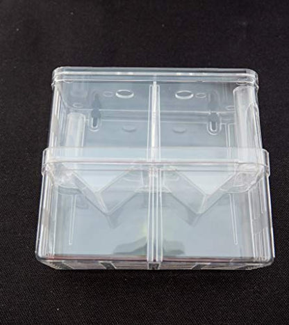 Aquarium Fish Breeder Box for Hatchery, Isolator, Injured Fish, Shrimp Clownfish (BX-005) - size: BX-005