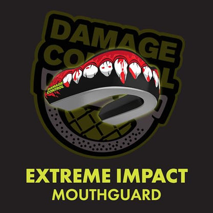 DAMAGE CONTROL Extreme Impact Sports Mouth Guard w/Case – Bleeding Fangs - color: Bleeding Fangs, size: Adult
