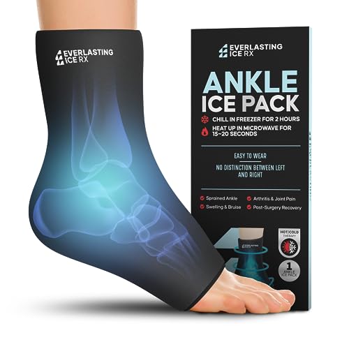 Ankle Ice Pack Wrap, Reusable Gel Cold Compression for Plantar Fasciitis - style: L-XL