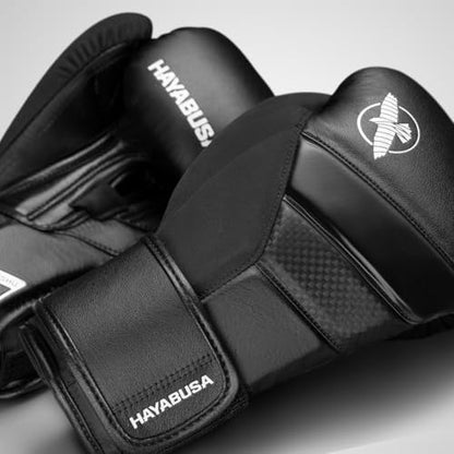 Hayabusa T3 Boxing Gloves - Sparring | Sparring Gloves, Muay Thai Gloves, Kickboxing Gloves, Heavy Bag Gloves, Boxing Gloves for Men and Women, Boxing Gloves - color: Black, size: 14oz